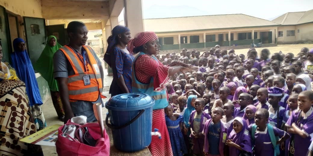 Lassa fever sensitization campaign in a school in Taraba state, Northeast Nigeria.