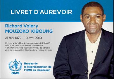 Le livret d'hommage dédié à Docteur Richard Valery Mouzoko Kiboung, décédé suite à une attaque armée à Butembo, RDC 