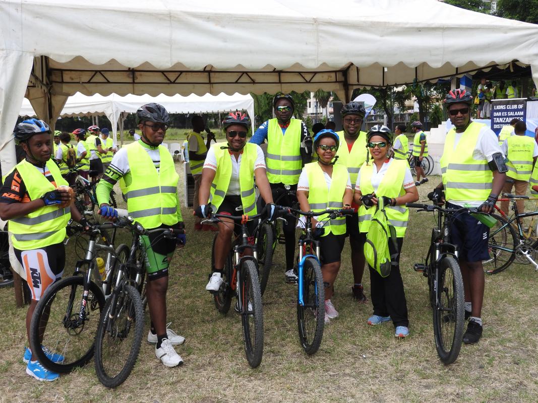 Cyclists during the World Environment Day