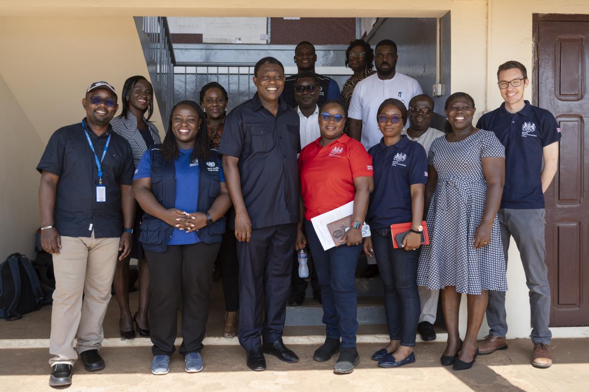 Group picture at the Volta Regional Health Directorate 