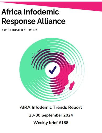 AIRA Infodemic Trends Report 23-30 September 2024