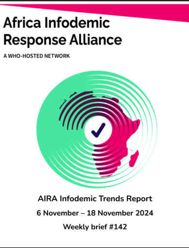 AIRA Infodemic Trends Report 6-18 November 2024