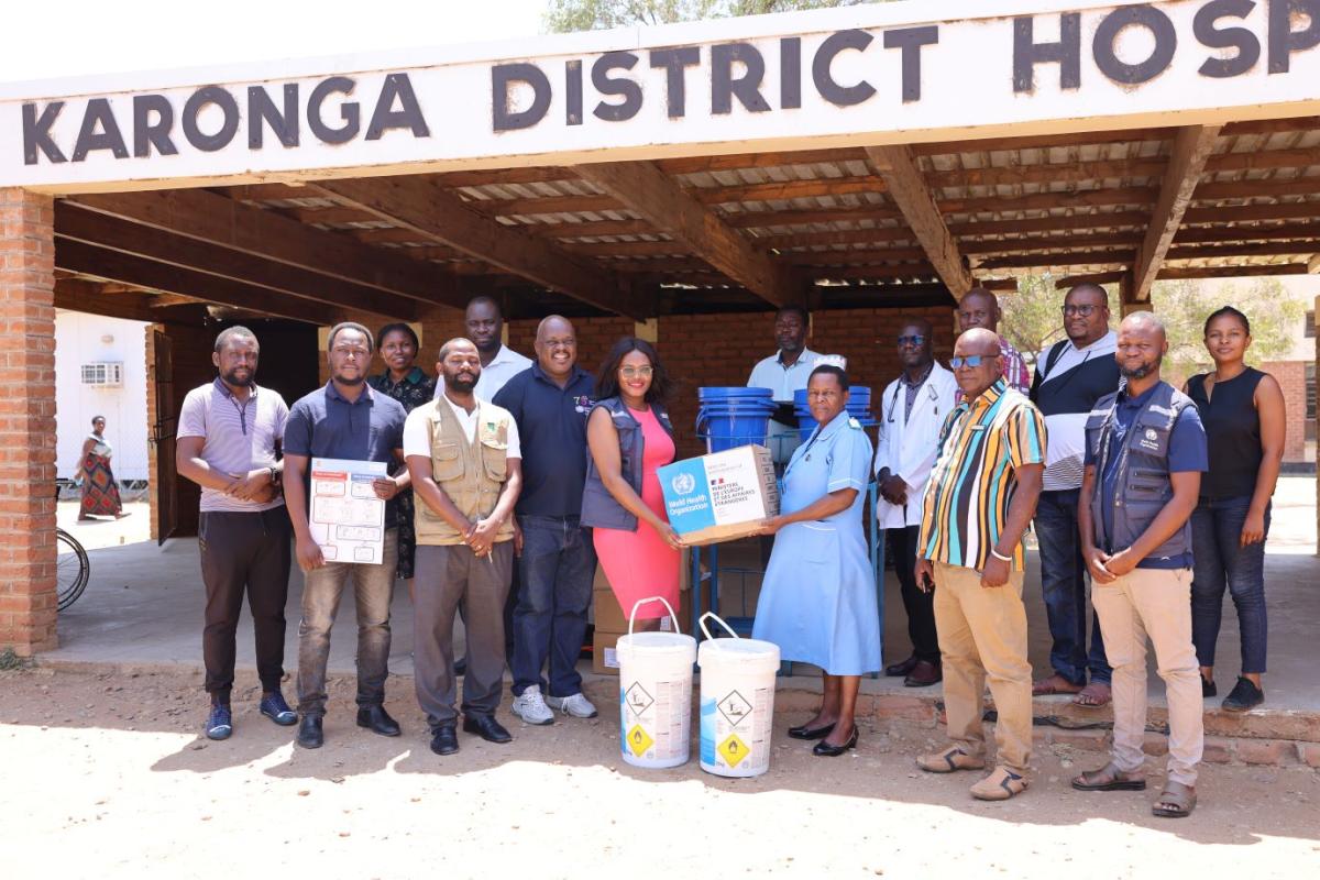 Donation of various Cholera supplies at Karonga District Hospital