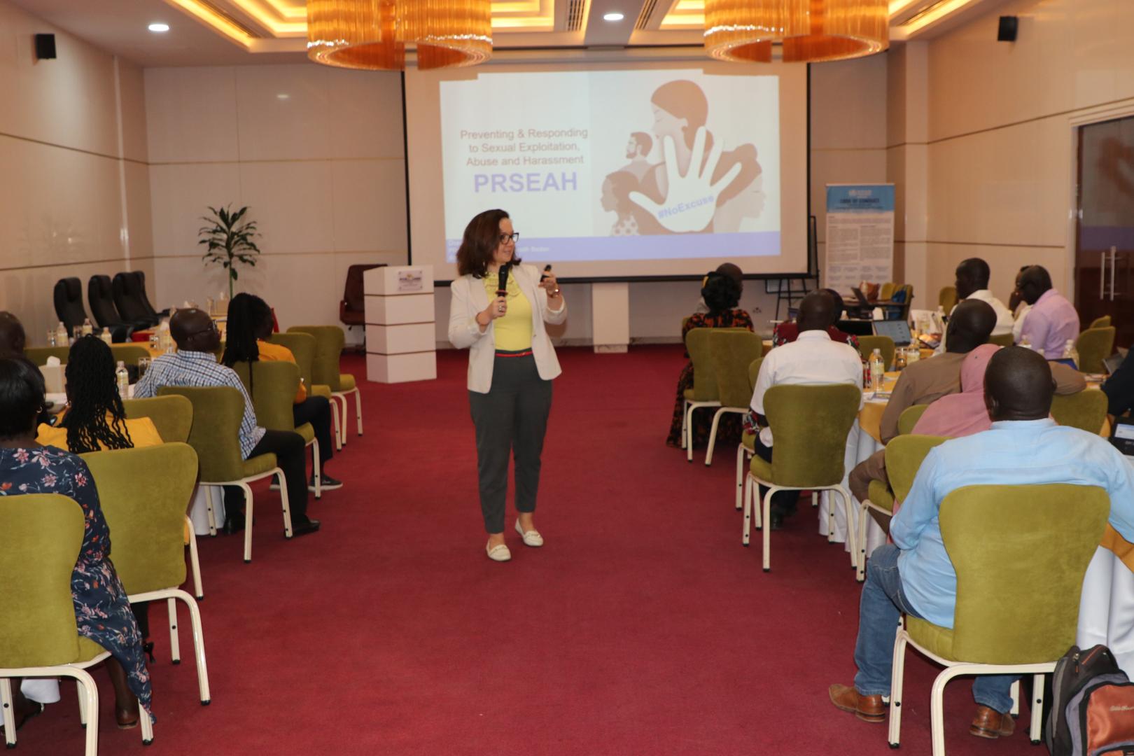  PSEAH focal points from the Ministry of Health and WHO during the awareness raising and training sessions conducted in Juba