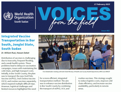 South Sudan: WHO Voices from the Field 2025