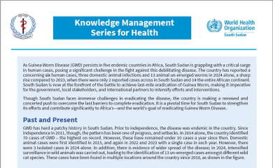  South Sudan: Knowledge Management Series for Health 2025