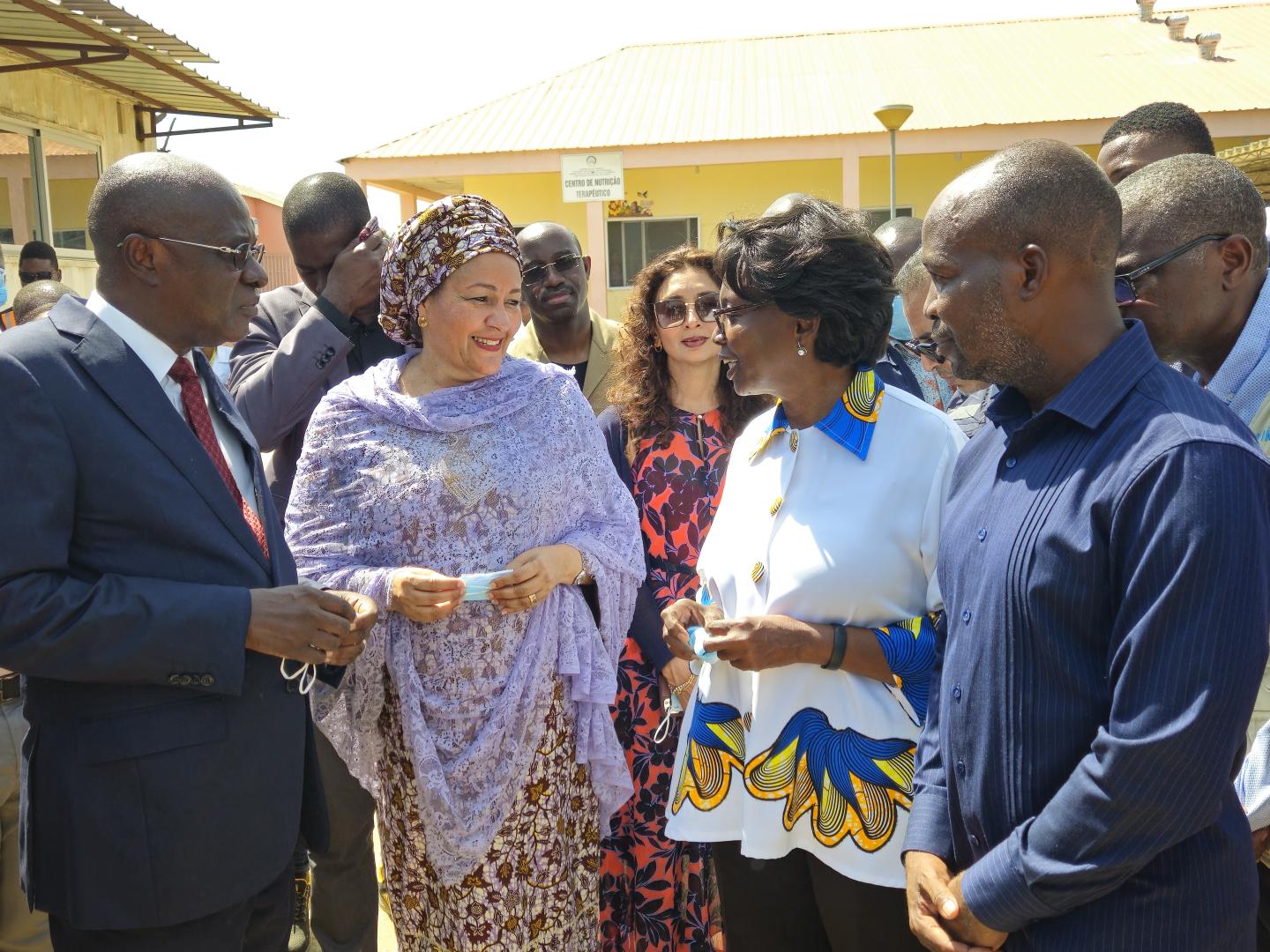 Amina Mohamed with the Minister of Health