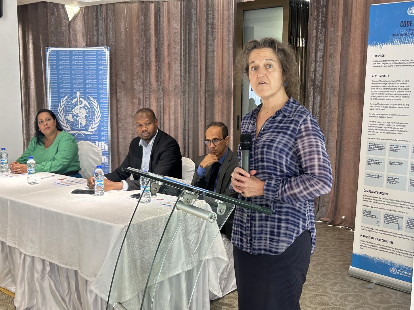  Dr. A. Ancia, WHO Representative in Mauritius, emphasizing the importance of the evaluation of NITAG.