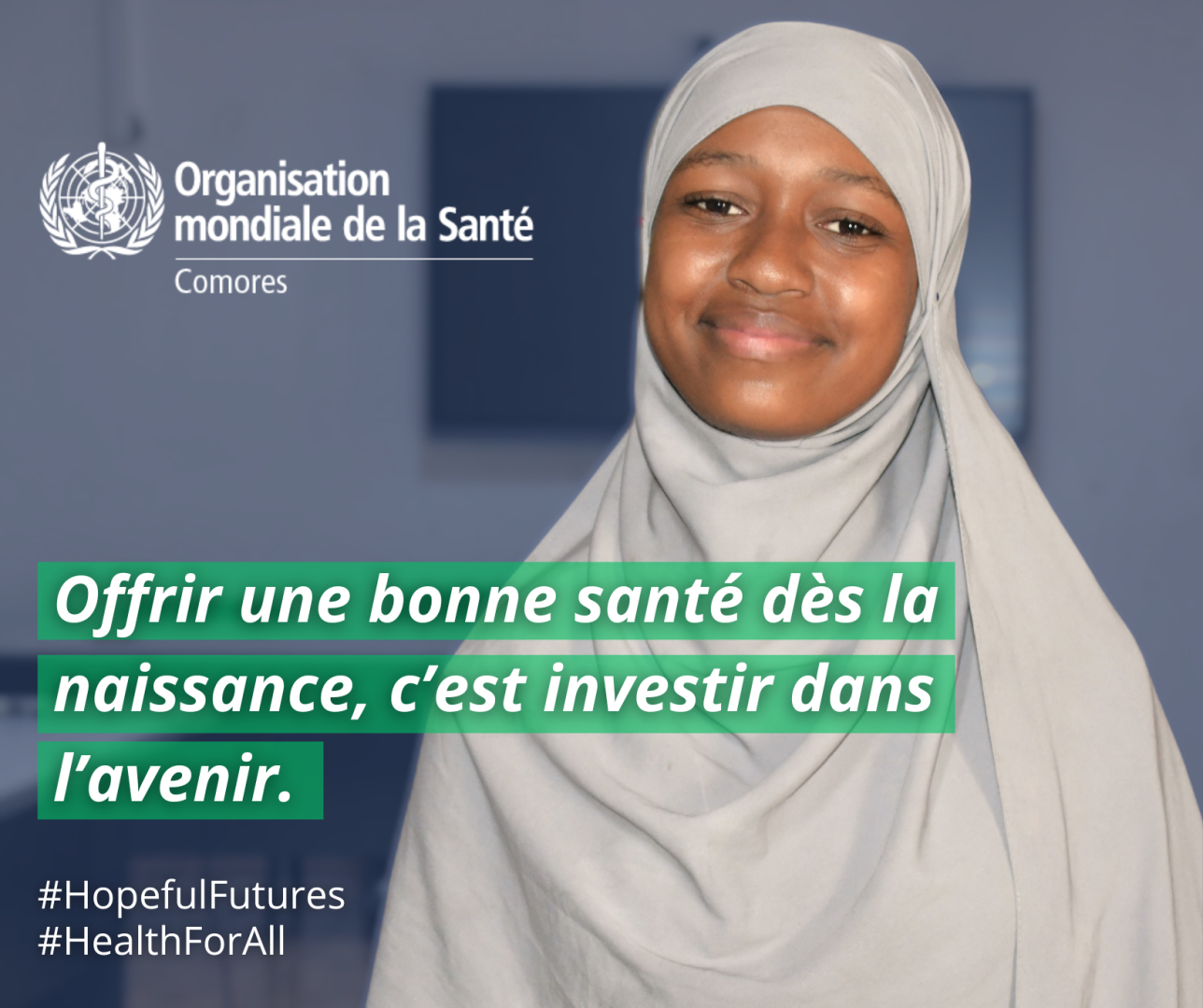 Une étudiante de l'Ecole de Médecine et de Santé Publique de Moroni