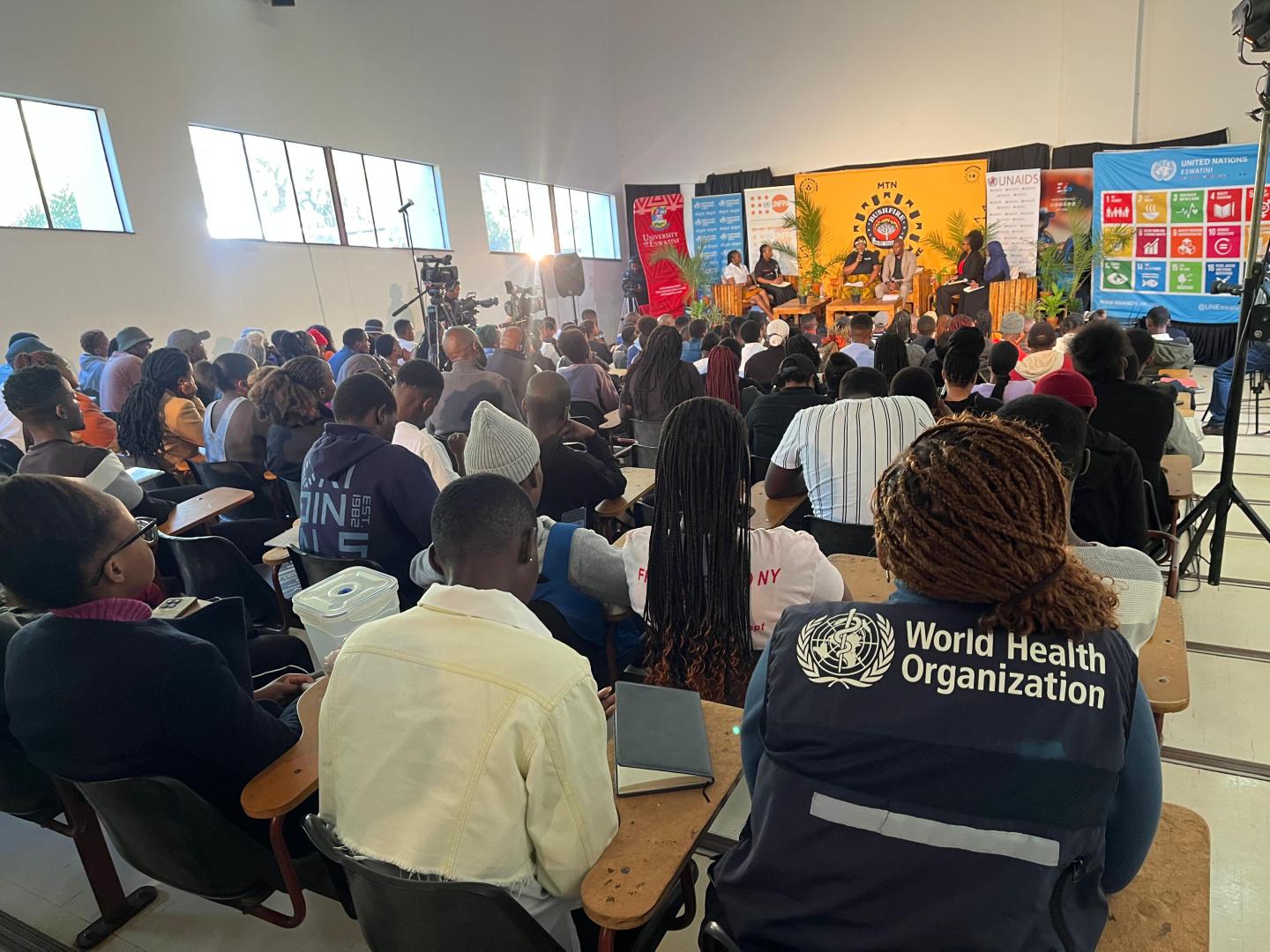 Panel discussion ongoing at the Kwaluseni campus. 