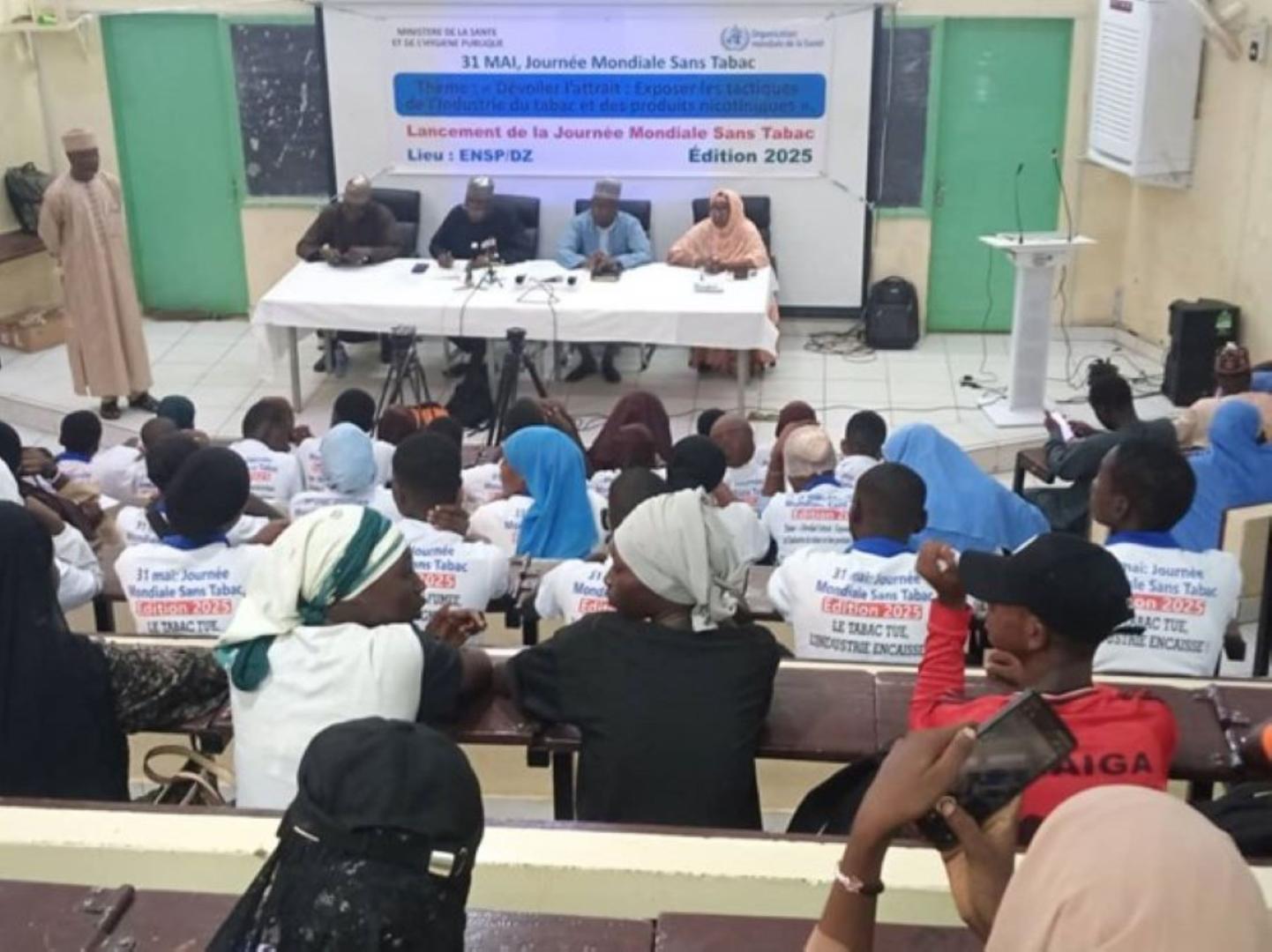 Une vue de la salle lors de la conférence débat sur le tabagisme