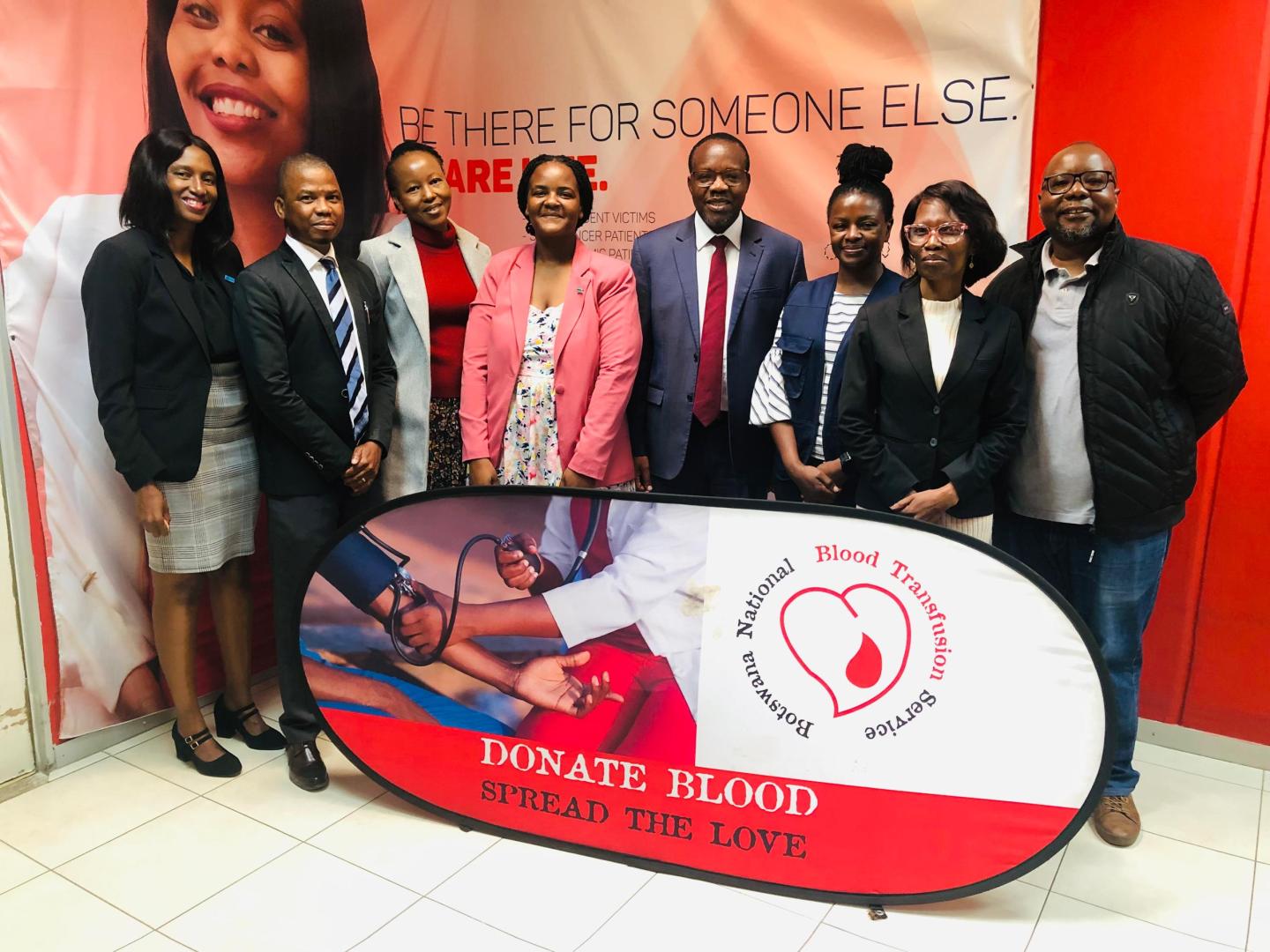 WHO team with NBTS management