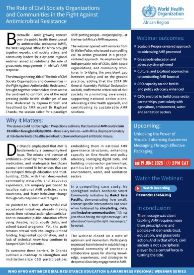 The Role of Civil Society Organizations and Communities in the Fight Against Antimicrobial Resistance