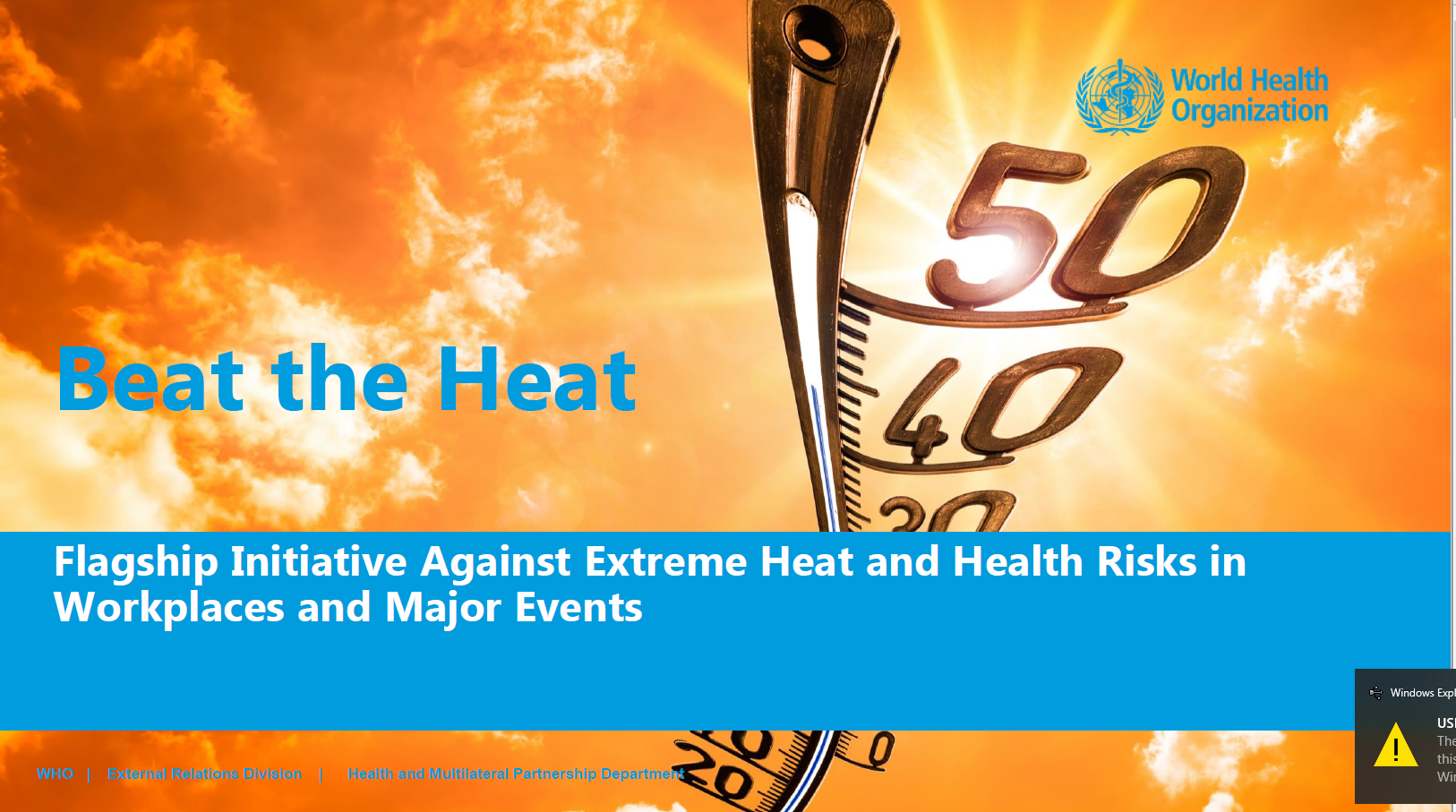 Tanzania set to implement WHO’s “Beat the Heat” Initiative to Safeguard Health from Extreme Heat and Environmental Hazards