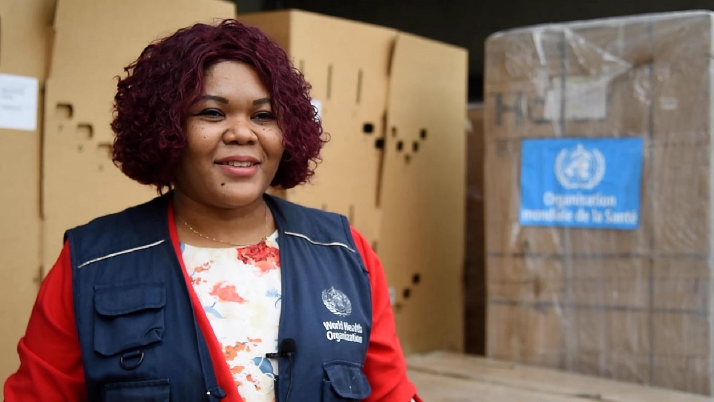 Dre Olga Ntumba, médecin biologiste, chargée de laboratoire au bureau de l’OMS en RDC 