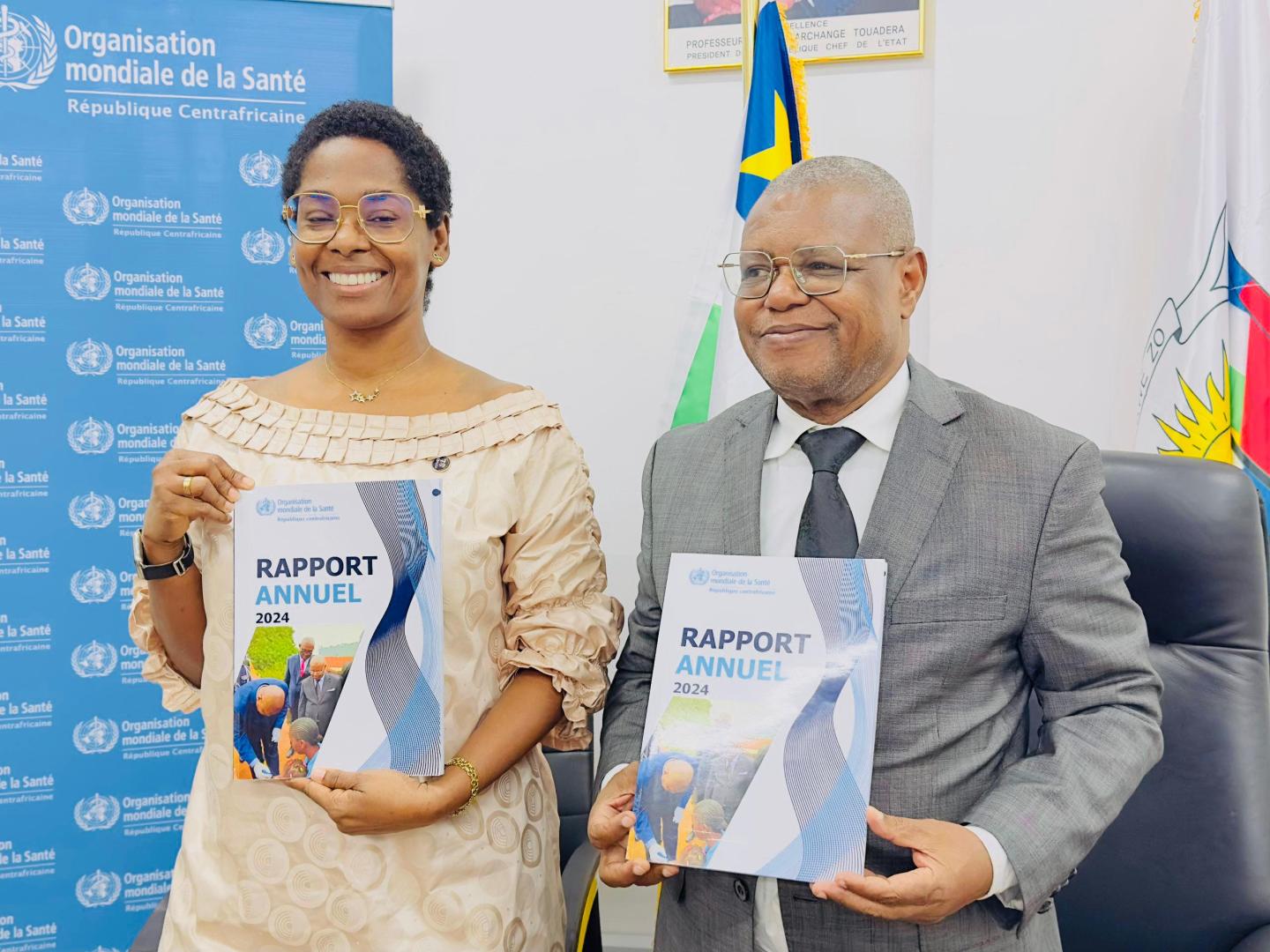 L’OMS lance son Rapport Annuel 2024 en RCA, officiellement endossé par le Ministère de la Santé