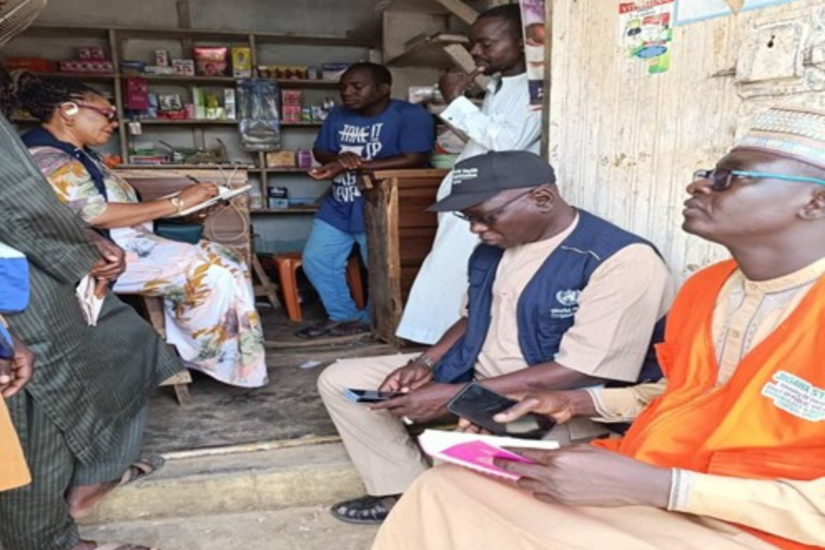 WHO personnel during a surveillance exercise 