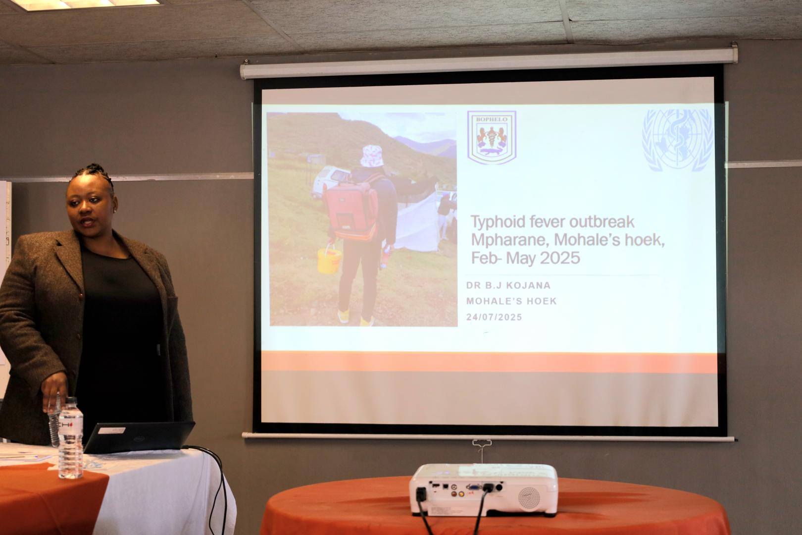 Typhoid After Action Review in Mohales Hoek 