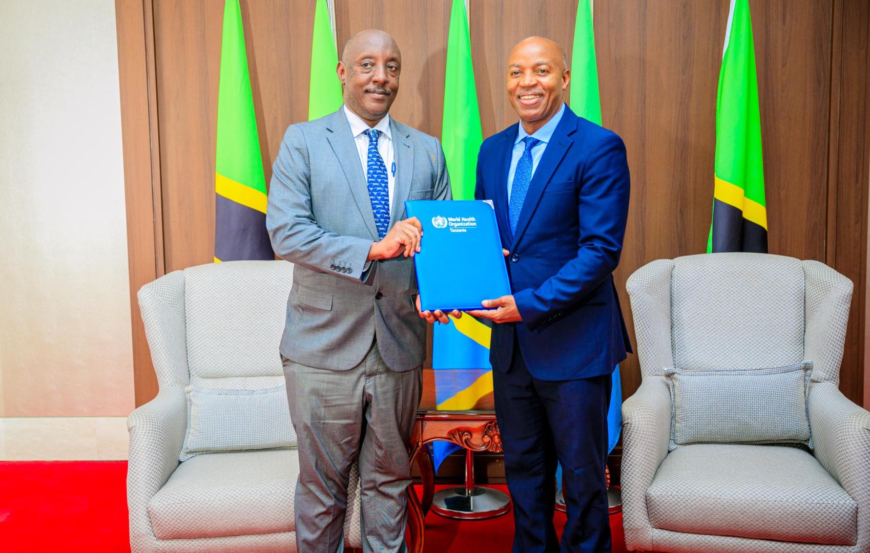 WHO Tanzania Representative, Dr. Alex Gasasira, Presents Credentials to the Ministry of Foreign Affairs and East African Cooperation