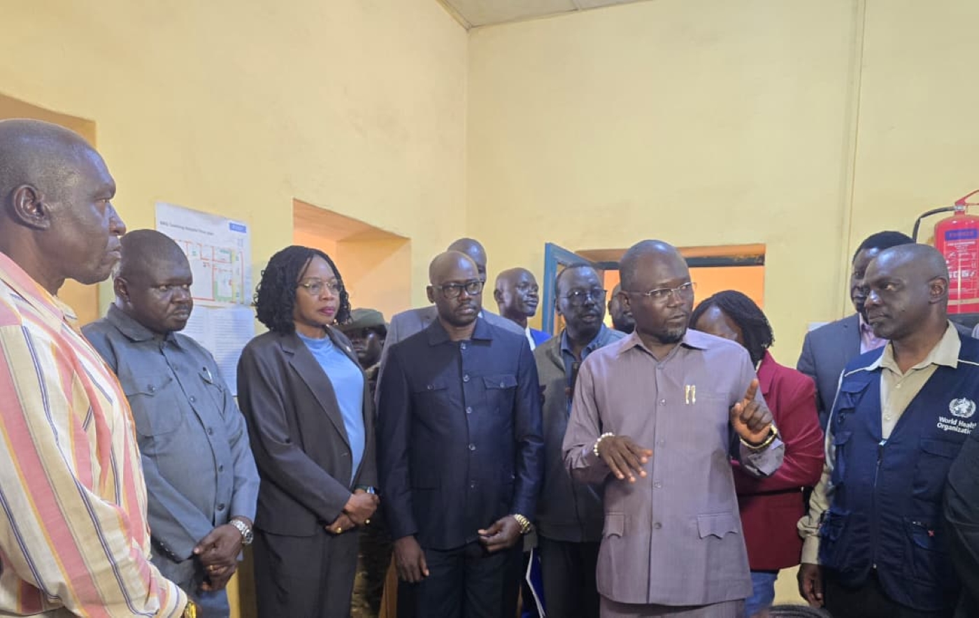  Wau Teaching Hospital tour with Health officials