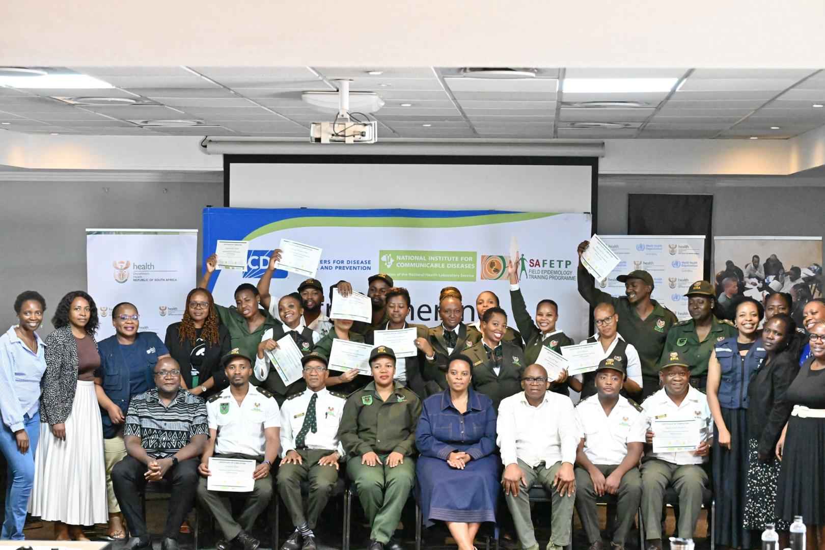 Graduates celebrate completion of the training