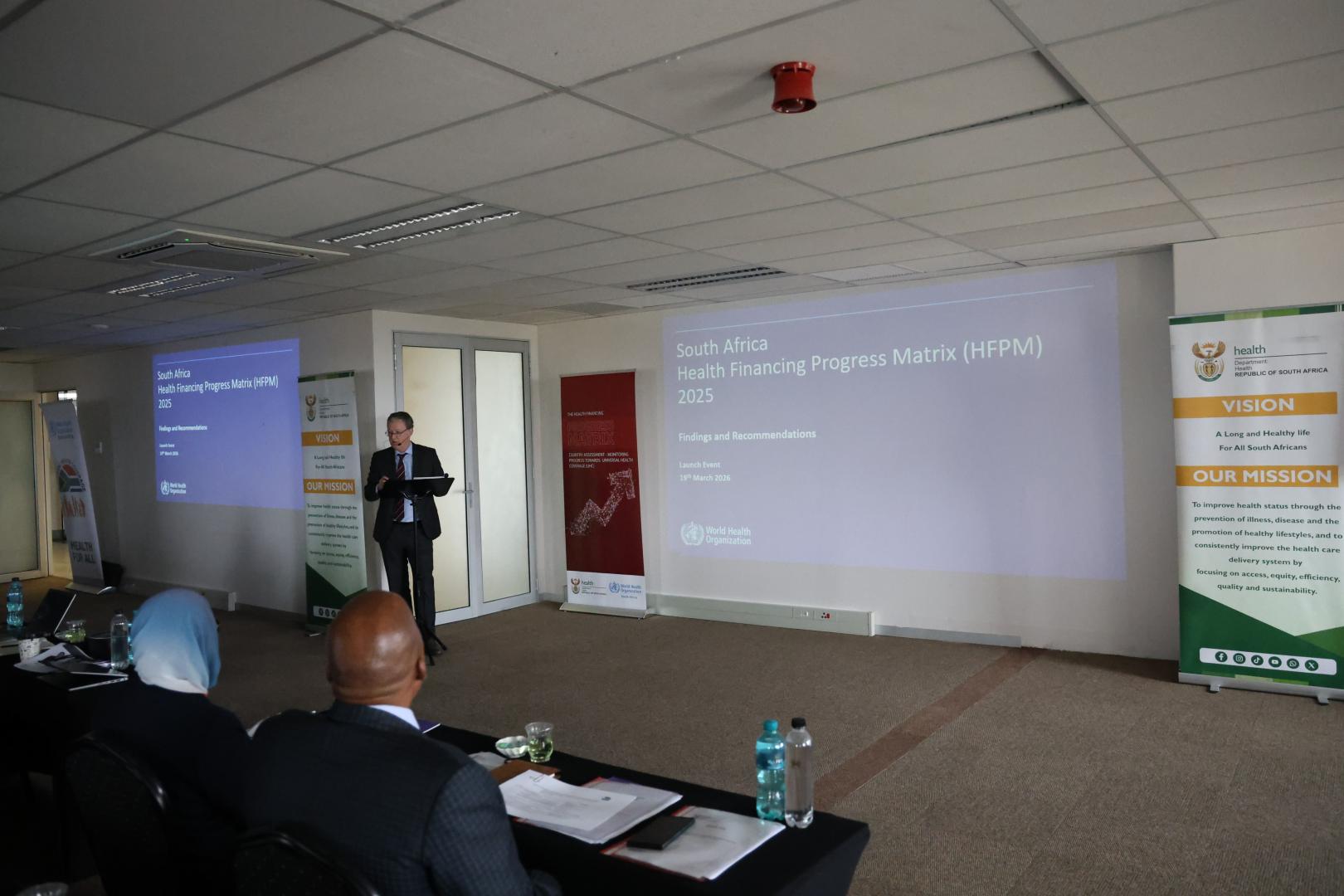 Dr Matthew Jowett, Unit Head for Governance, Policy and Financing at WHO HQ provides overview of the South Africa HFPM report