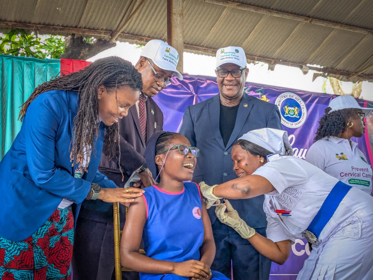 Sierra Leone surpasses HPV vaccination campaign targets, closes gap on cervical cancer elimination  