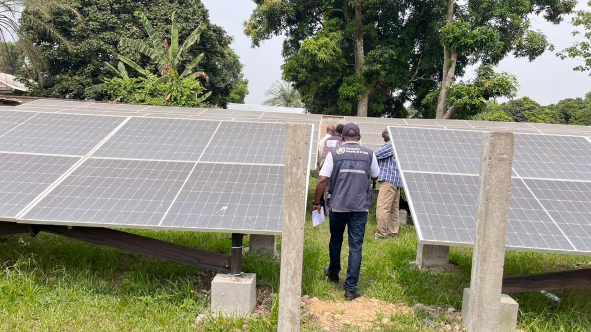 Aperçu du système photovoltaïque installé à l'hôpital d'Impfondo