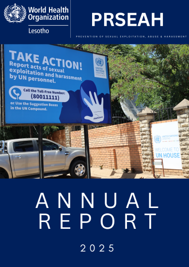 WHO Lesotho PRSEAH Annual Report 2025