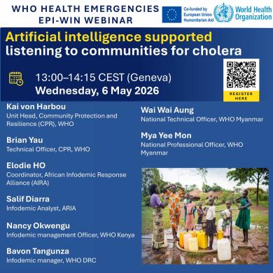 Webinar | Listening to communities through AI for cholera response