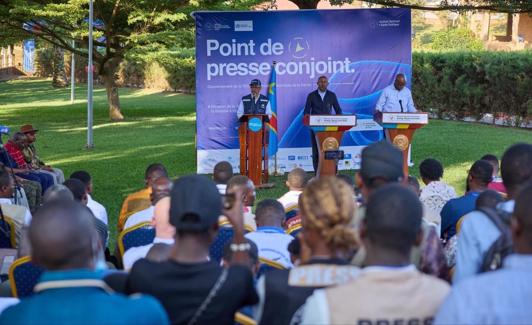 Déclaration conjointe du Gouvernement de la République démocratique du Congo et de l’OMS concernant l’épidémie de maladie à virus Ebola causée par la souche Bundibugyo