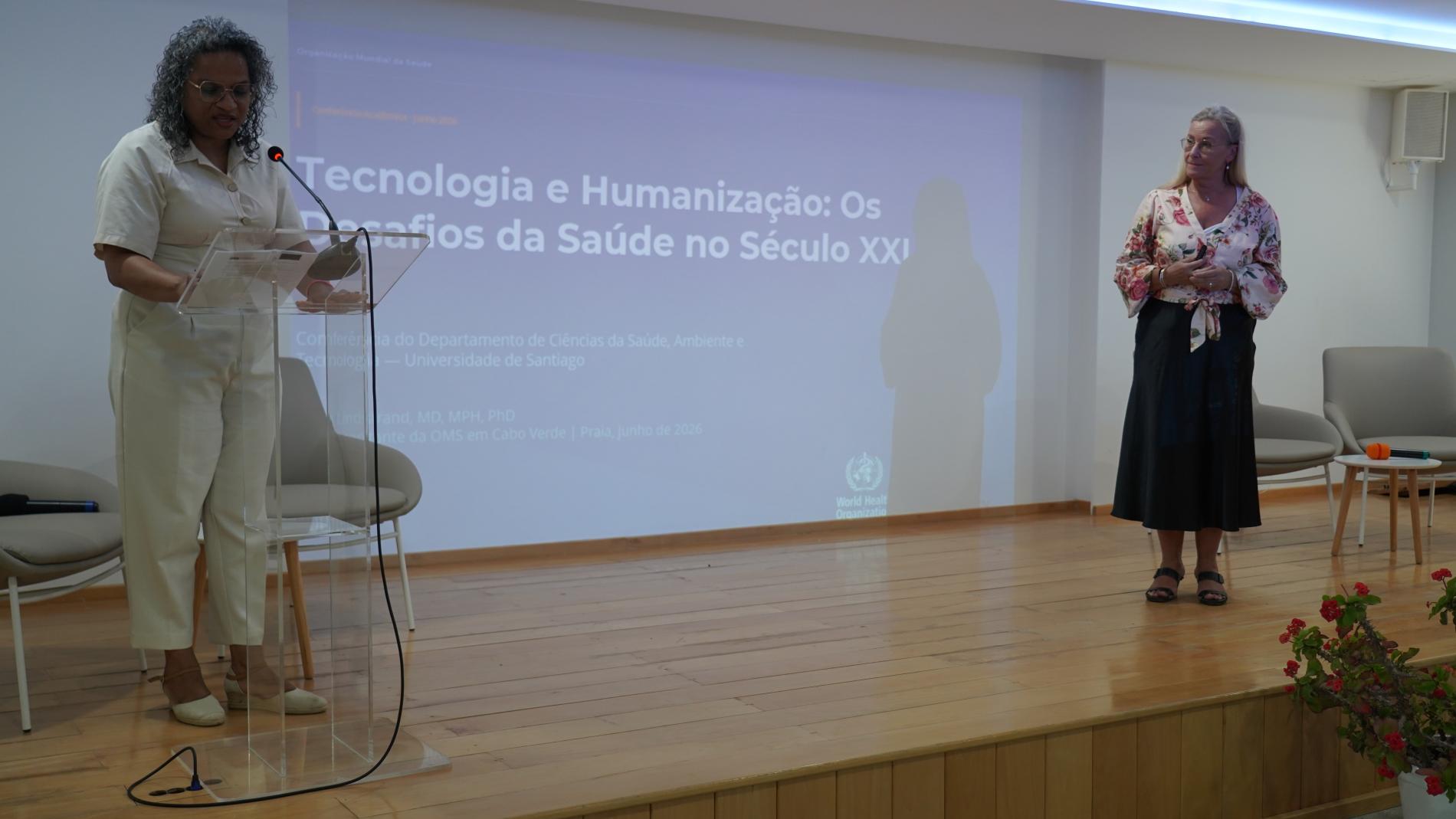 OMS participa nas Jornadas Cientificas da Universidade de Santiago com conferência magna sobre tecnologia e humanização na saúde