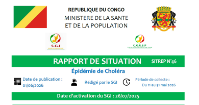 Epidémie de choléra : rapport de situation N°46