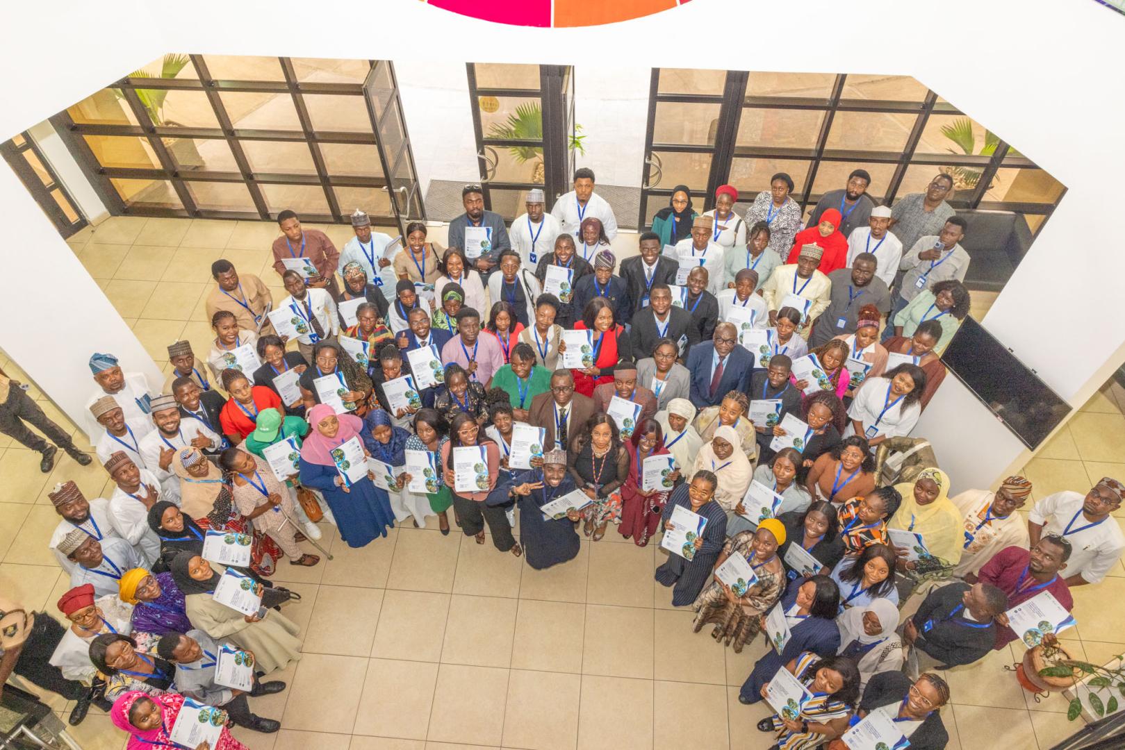 A group picture of youth delegates at the consultative forum