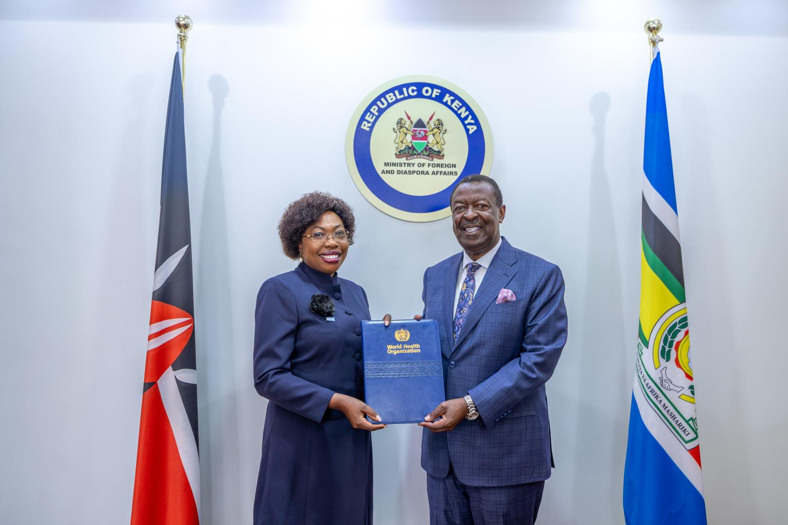 Dr Neema Rusibamayila Kimambo and H.E. Musalia Mudavadi, Prime Cabinet Secretary