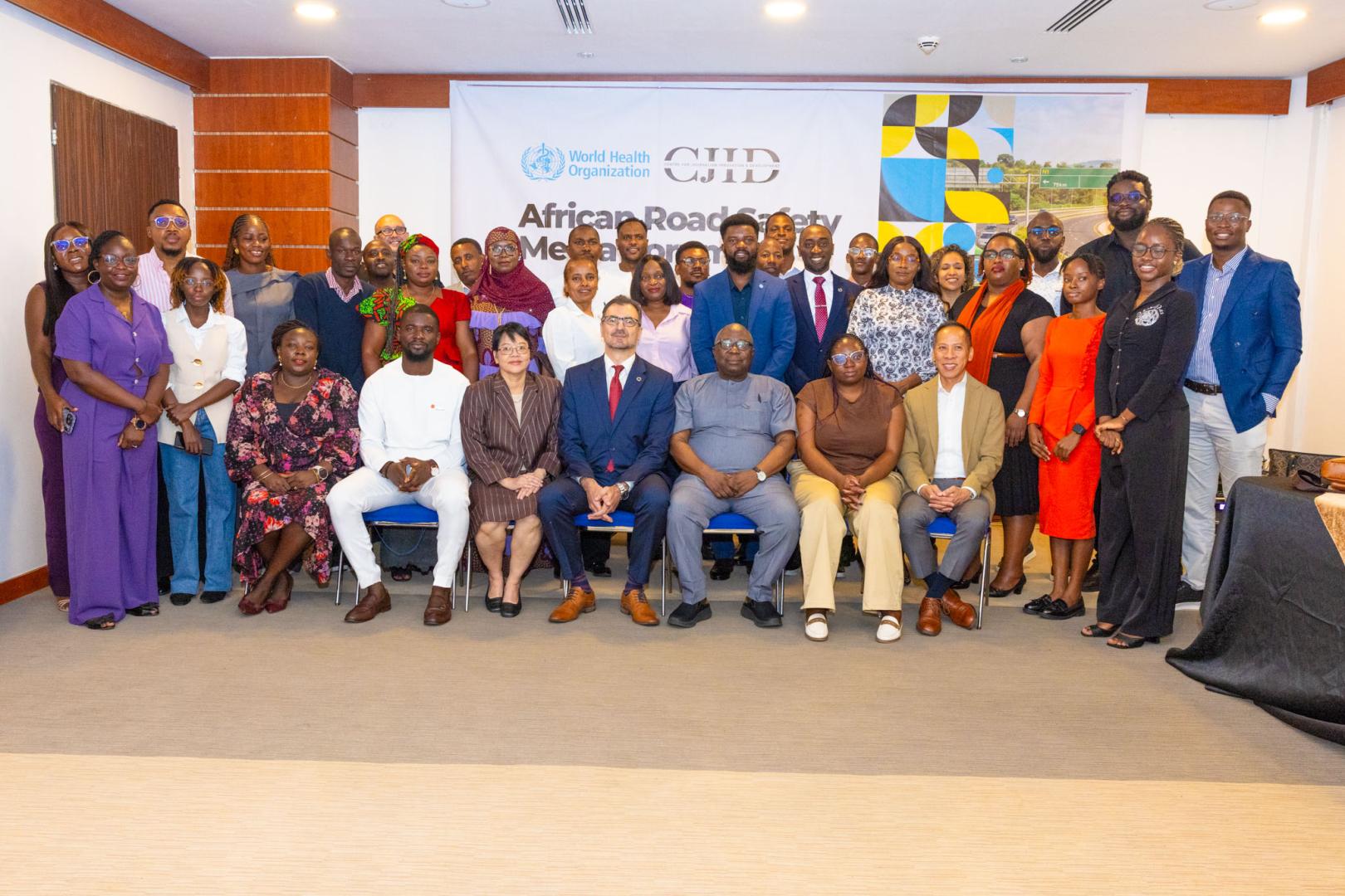 Group photograph of Participant at the African media forum on road safety