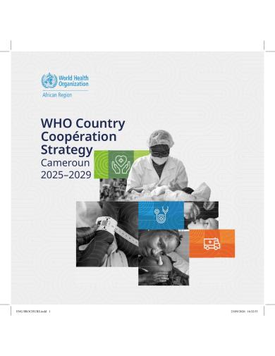 WHO Country Coopération Strategy Cameroun 2025–2029