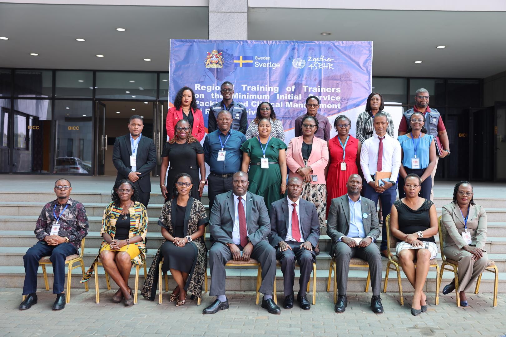 Participants ready to be trained 
