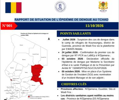 RAPPORT DE SITUATION DE L’ÉPIDÉMIE DE DENGUE AU TCHAD