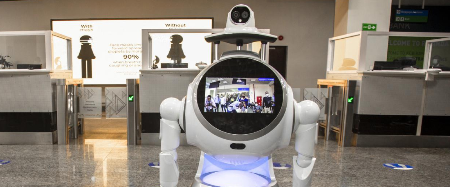 Robot at Kigali International Airport