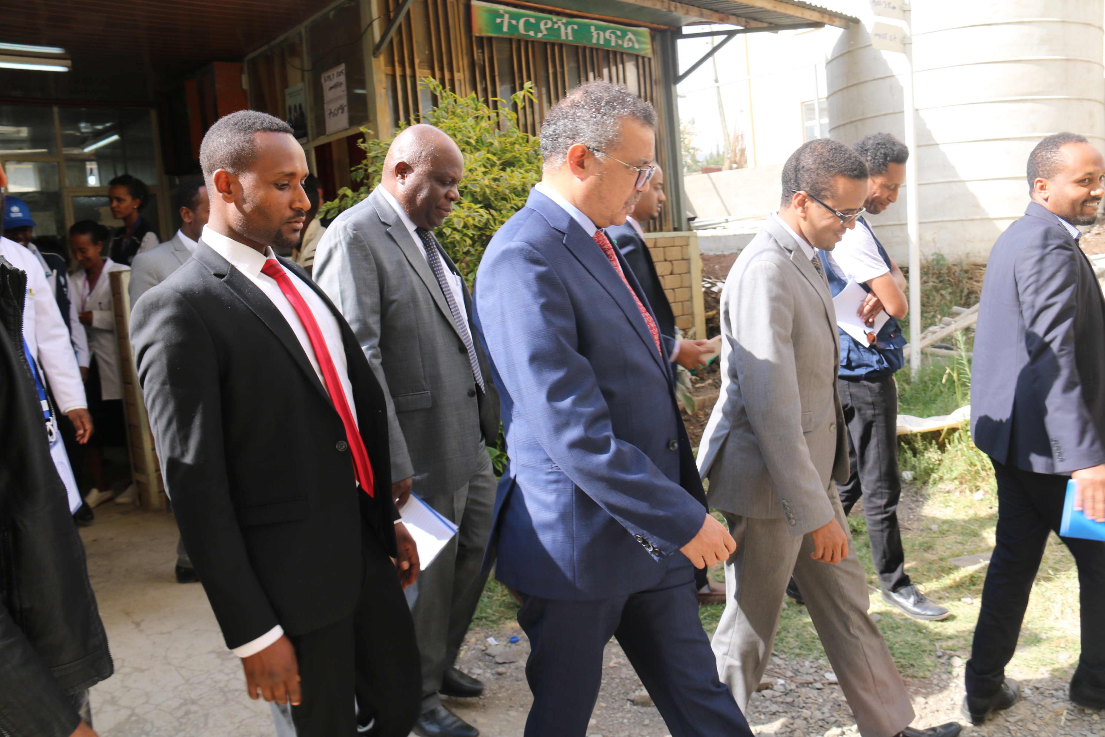 Dr Tedros while visiting Janmeda Health Center