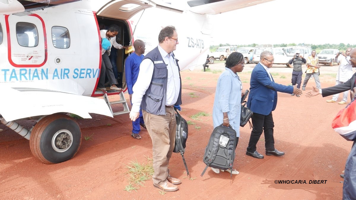 Arrivée de la mission conjointe OMS, UNICEF et le Ministère de la Santé et de la Population à Kaga-Bandoro (NANA-GRIBIZI)