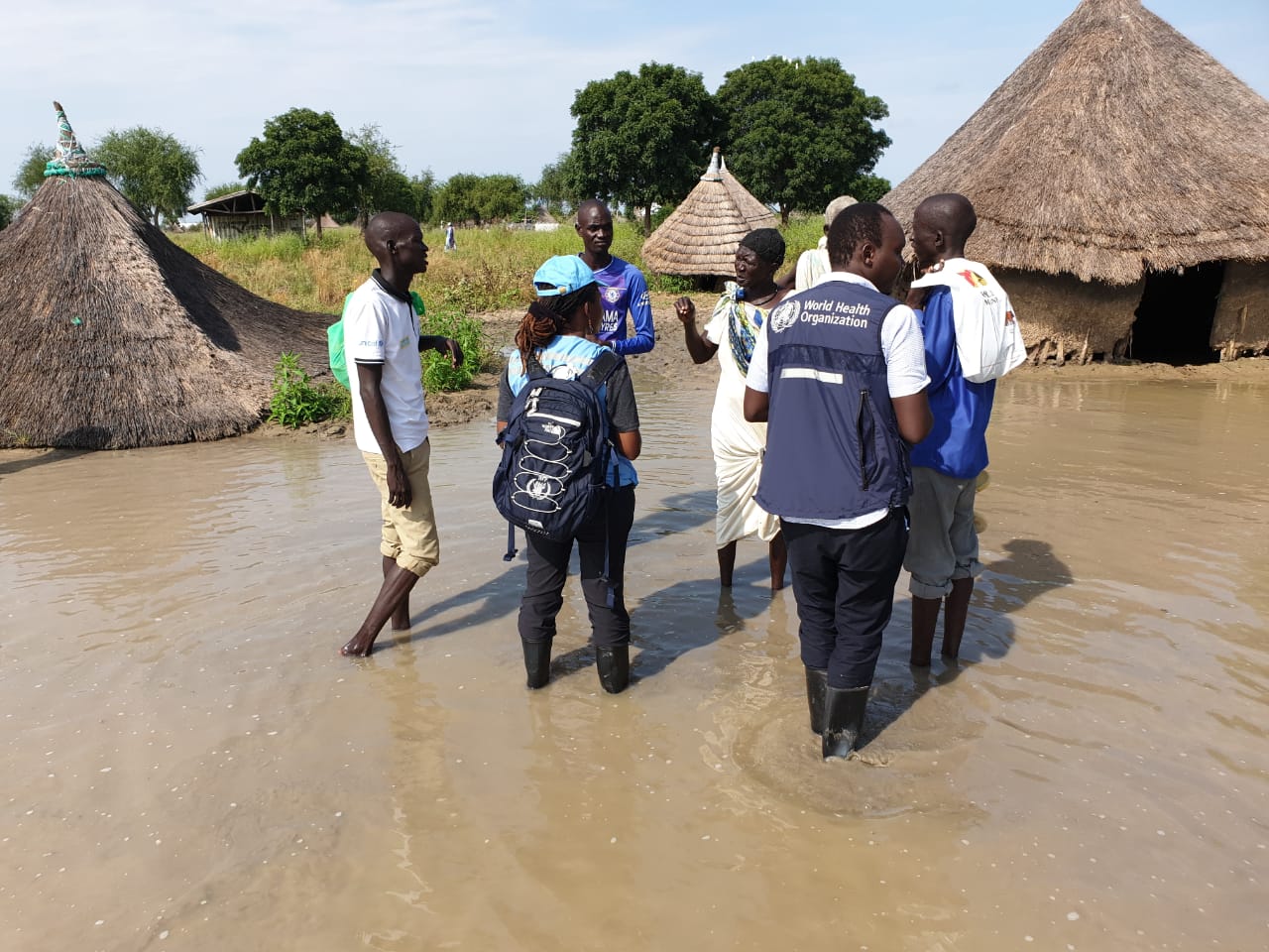 WHO and partners conducted a humanitarian needs assessment in Jonglei state during the floods that hit the country