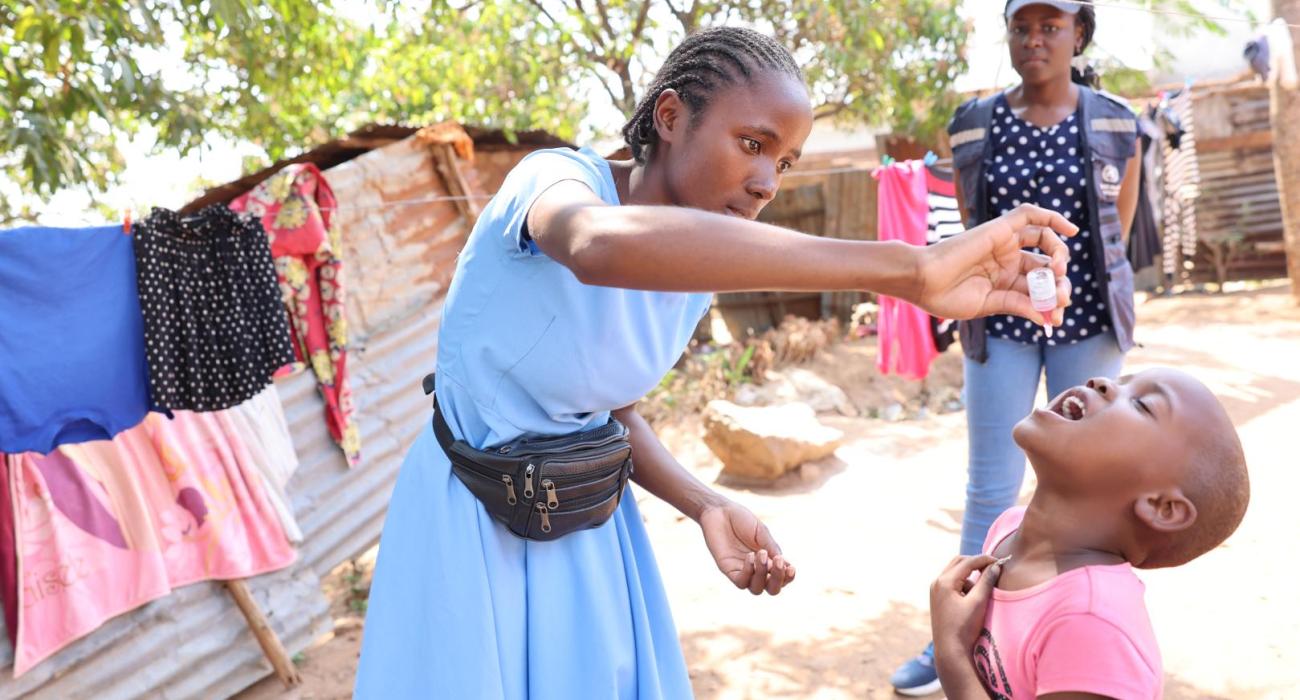 Underway Polio immunization in Makheta, Blantyre