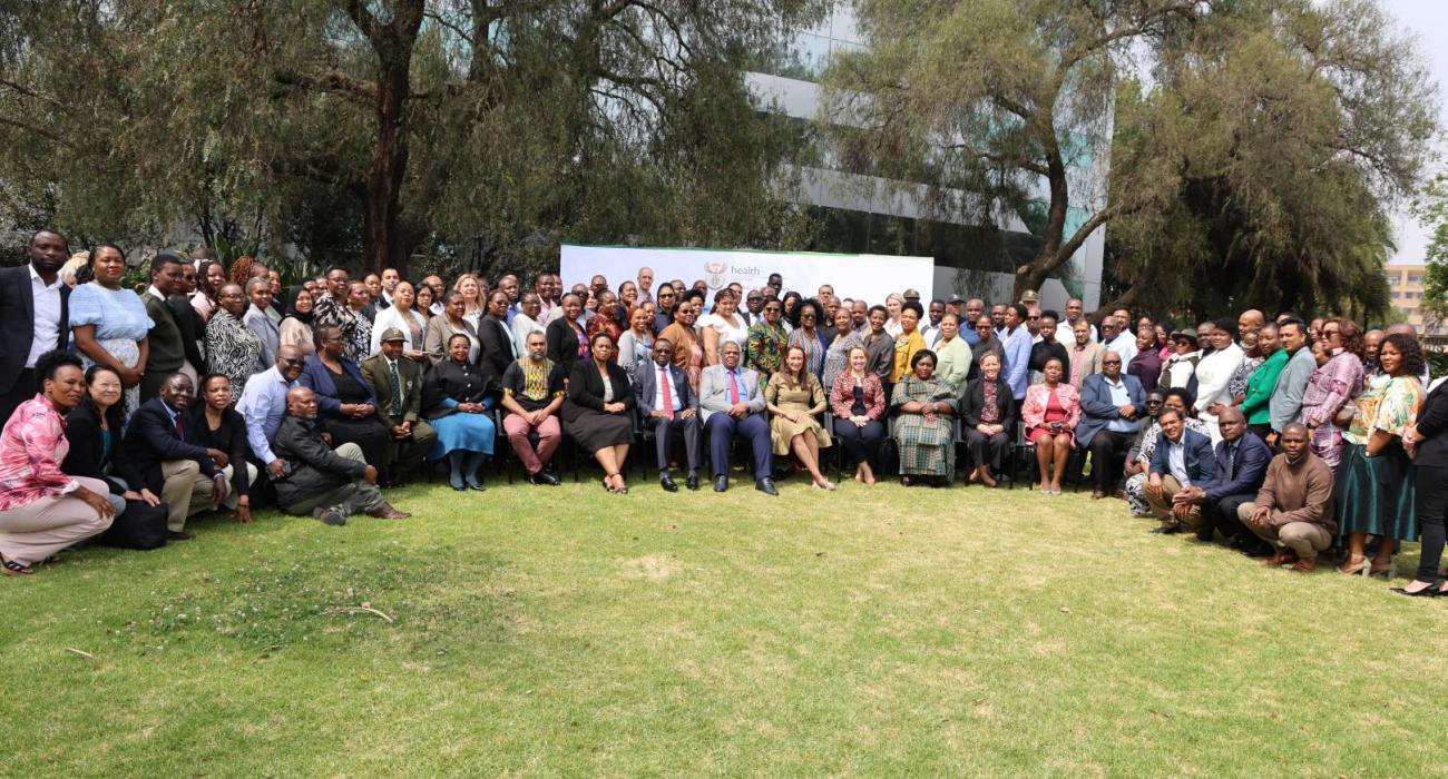 A group photo of participants from WHO, NDOH, MSF, UNICEF and other stakeholders at the JEE 