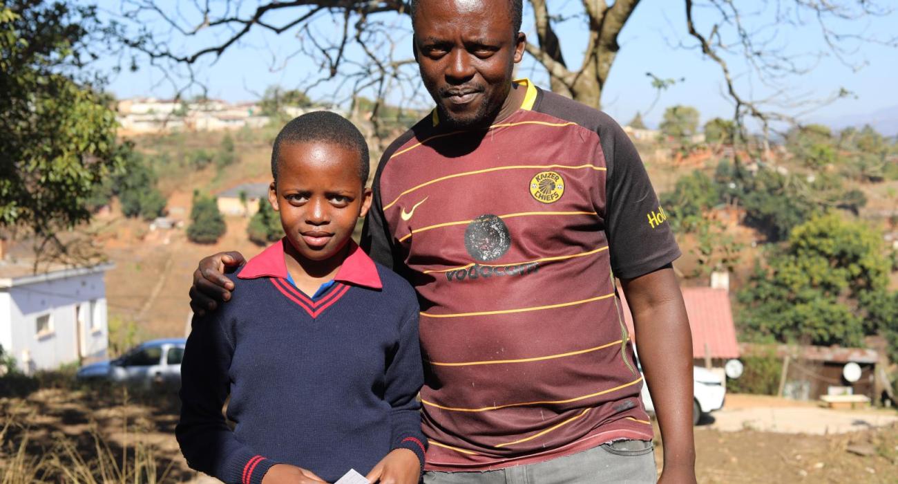 Mpendulo Lukhele and his daughter Nosimilo Lukhele