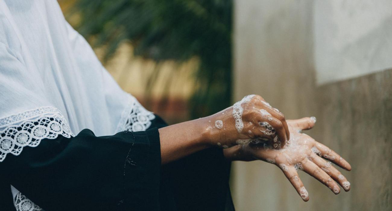 Washing of hands is essential 