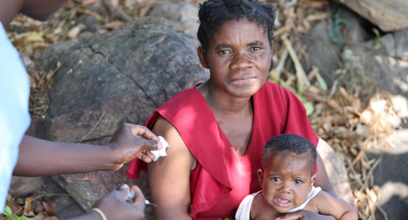 Mercy receives her Covid-19 booster vaccine 