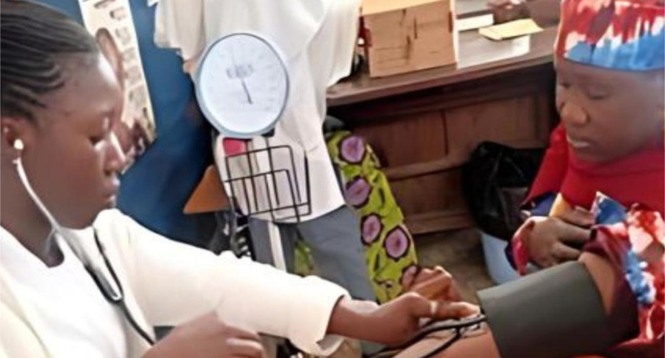 A beneficiary of the 10 million health screening initiative in Kaduna-