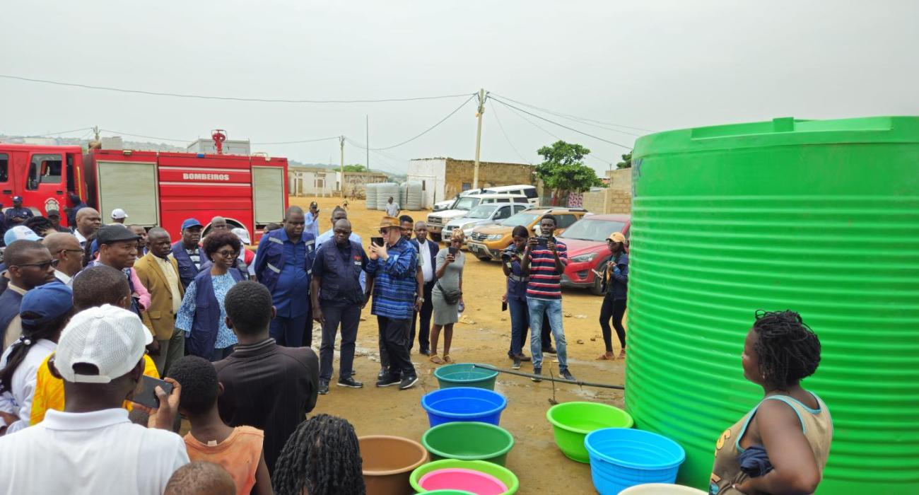 WHO Representative Leads Field Visit to Cholera Treatment Centres in Luanda Hotspots